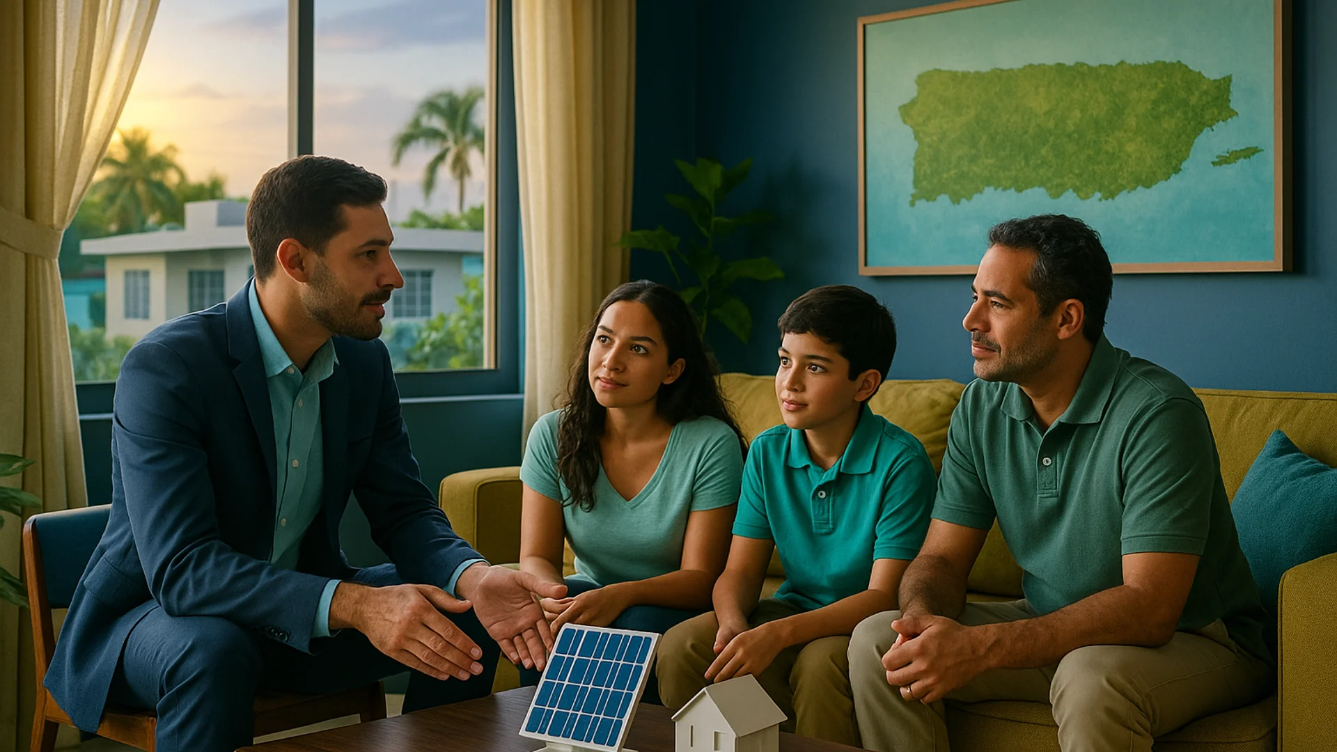 Casa con paneles solares Bright Panel